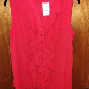 Cato Red Sleeveless Blouse